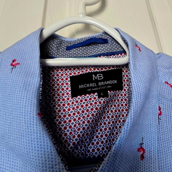 Baby blue button down summer shirt - Picture 4 of 4